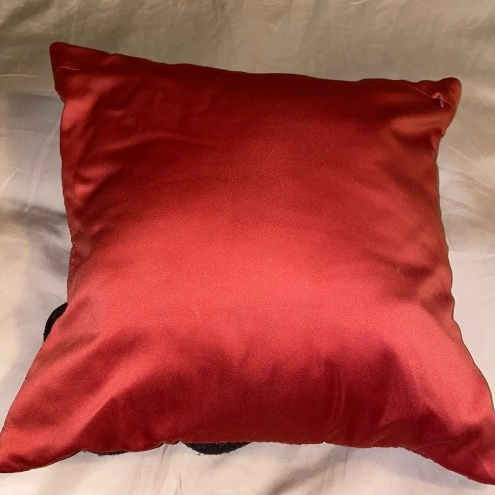 Simply Vera Vera Wang Red Throw Pillow With Floral Accents